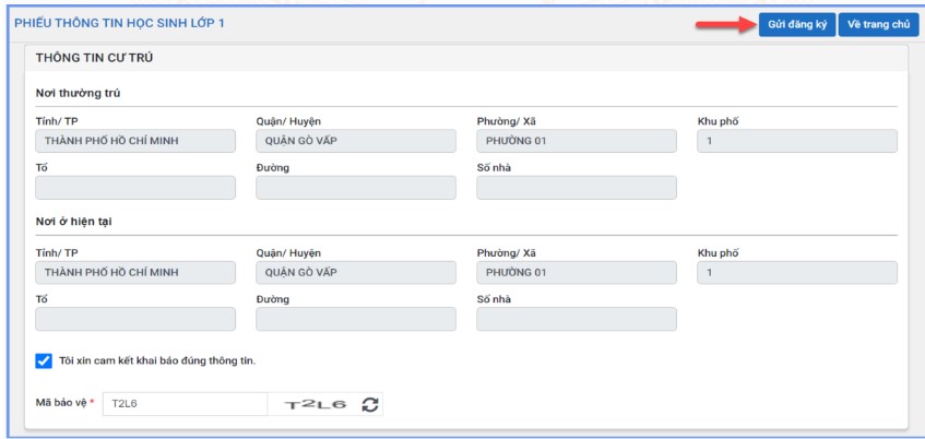 Cách đăng ký trực tuyến vào lớp 1 Tp HCM 2023