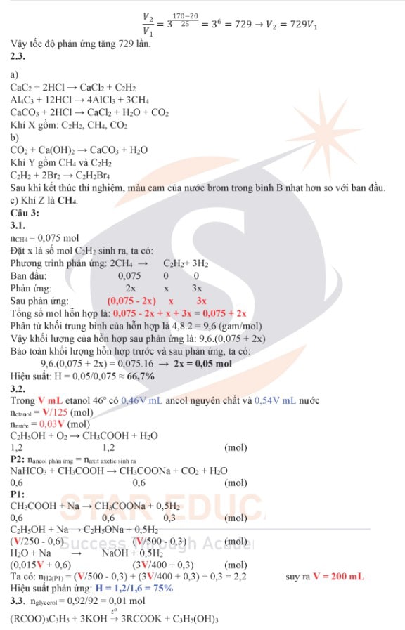 Đề thi chuyên Hóa vào lớp 10 TP HCM 2022