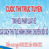 Đáp án Cuộc thi Tìm hiểu pháp luật về cải cách thủ tục hành chính, chuyển đổi số An Giang