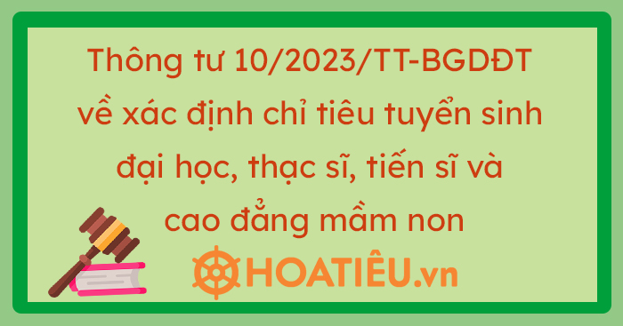 Thông tư số 10 2023 BGDĐT