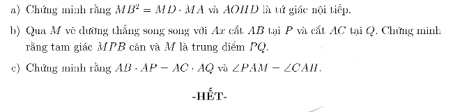 Đề thi ptnk 2023 môn Toán không chuyên