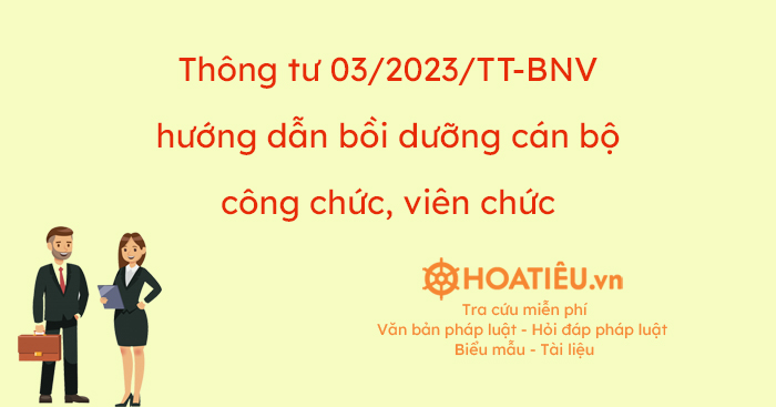 Thông tư 03/2023/TT-BNV