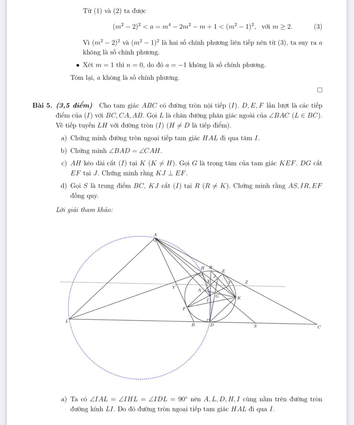 Đáp án đề thi ptnk 2023 môn Toán chuyên