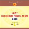 Bố cục luật giáo dục quốc phòng an ninh