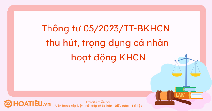 Nội dung Thông tư 05/2023/TT-BKHCN