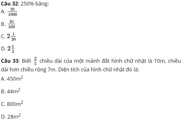 Đề thi vào lớp 6 môn Toán trường Marie Curie
