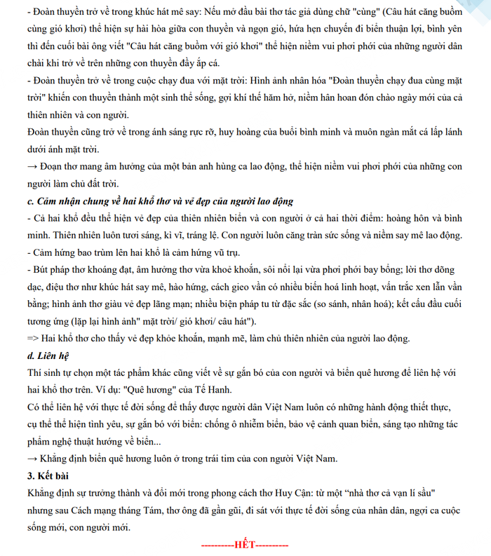 Đáp án đề thi vào 10 môn Văn Hải Dương 2023