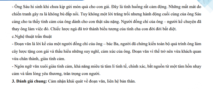 Đáp án đề thi vào lớp 10 tỉnh Kon Tum 2023 môn Văn