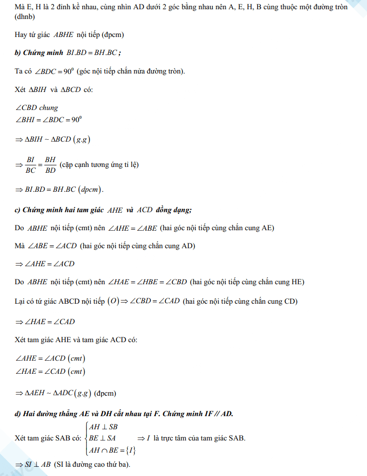 Đáp án đề thi tuyển sinh lớp 10 Quảng Ninh môn Toán 2023