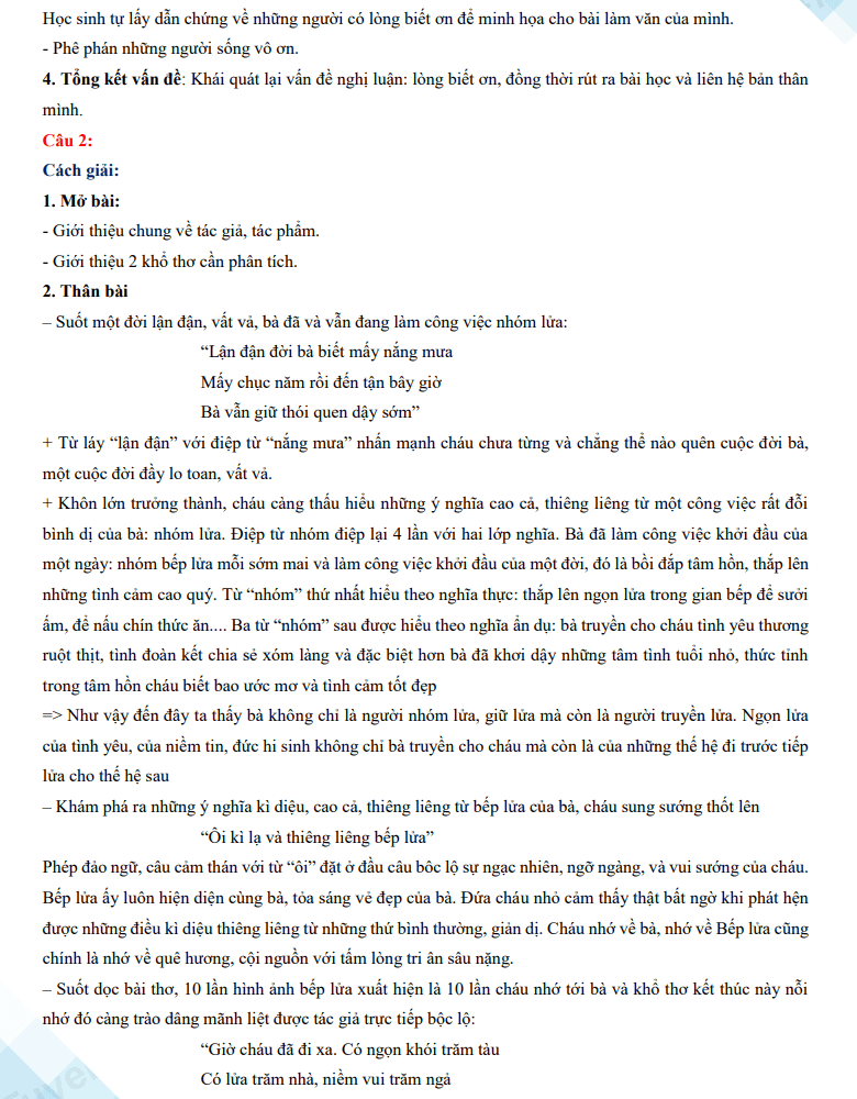 Đáp án đề thi tuyển sinh lớp 10 môn Văn tỉnh Yên Bái 2023