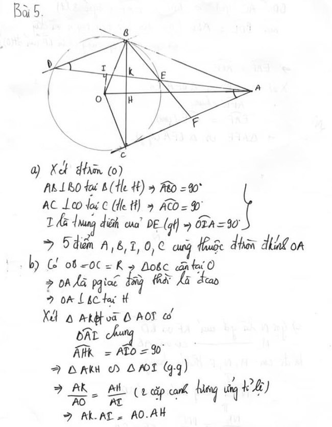 Đáp án đề thi tuyển sinh lớp 10 Hải Phòng môn Toán 2023