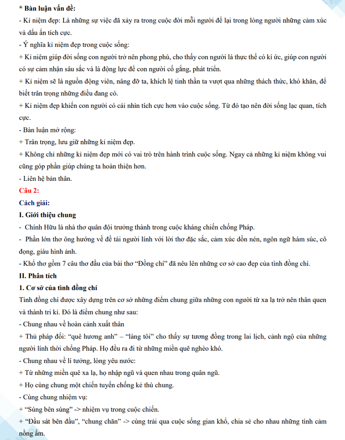 Đáp án đề thi tuyển sinh lớp 10 môn Văn Bắc Giang 2023