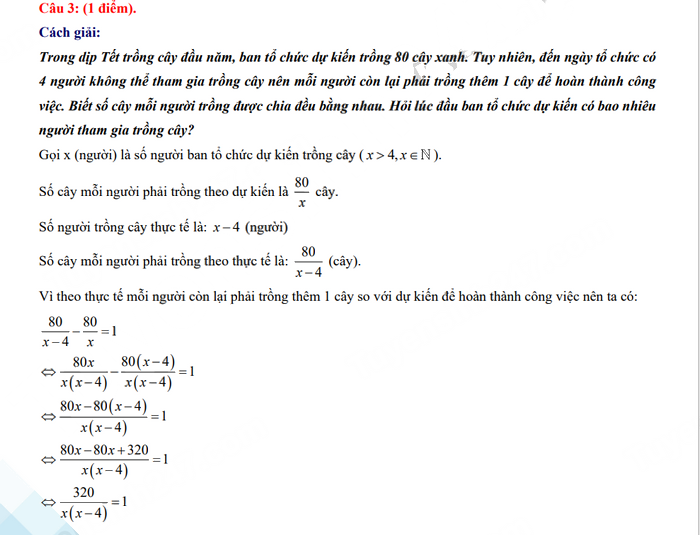  Đáp án đề thi tuyển sinh lớp 10 môn Toán Bắc Giang 2023