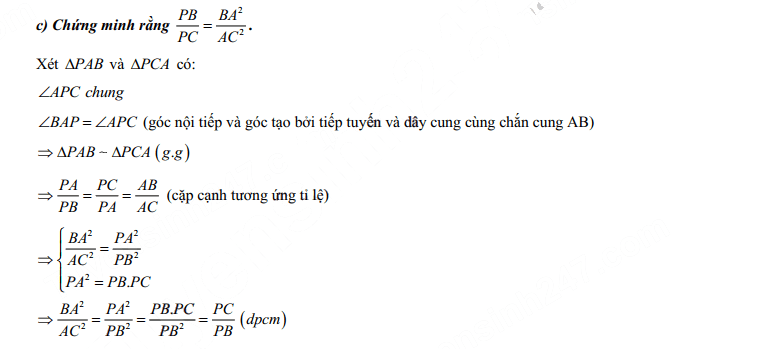Đề thi vào 10 An Giang môn Toán 2023