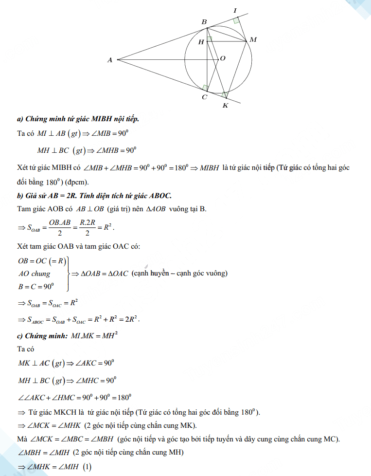 Đáp án đề thi tuyển sinh vào 10 Ninh Thuận môn Toán 2023