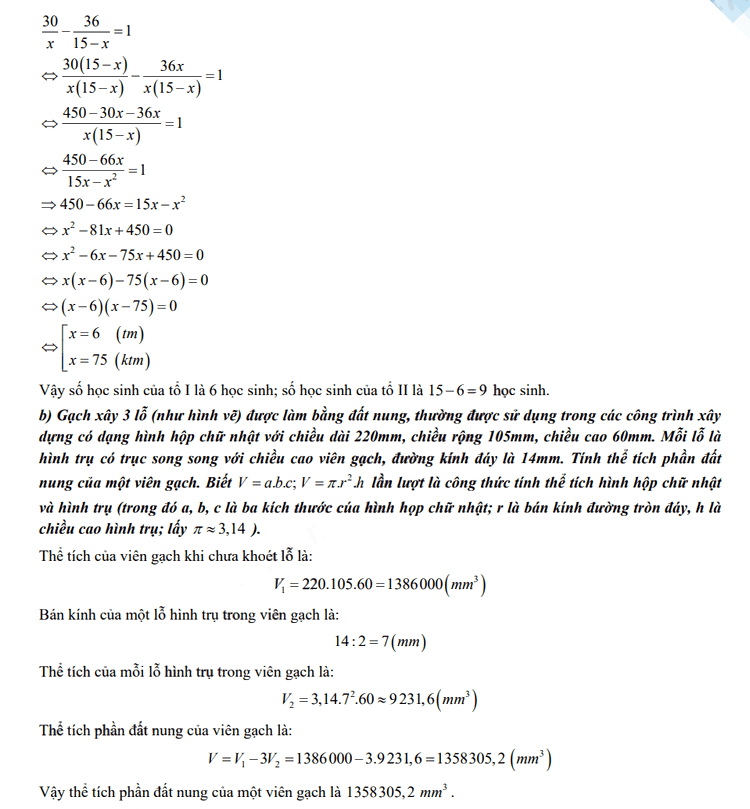 Đáp án đề Toán thi vào 10 Khánh Hòa 2023