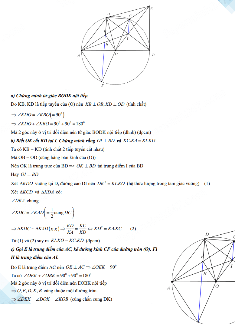 Đáp án đề thi vào 10 môn Toán Bình Phước 2023