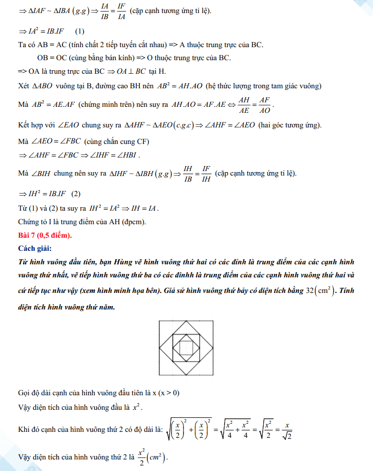 Đáp án đề thi tuyển sinh lớp 10 2023 môn Toán Bình Thuận