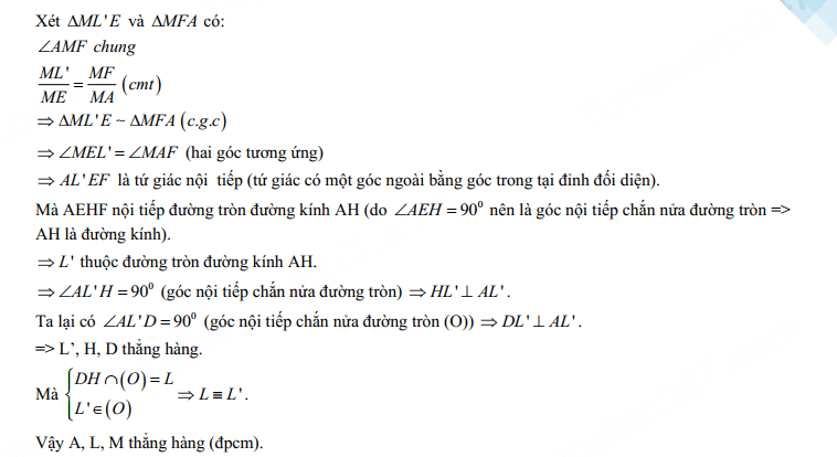 Đáp án đề thi tuyển sinh lớp 10 môn Toán TPHCM 2023