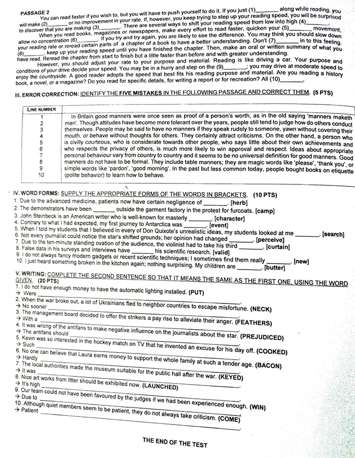 Đề thi vào lớp 10 TP HCM môn Anh chuyên 2023