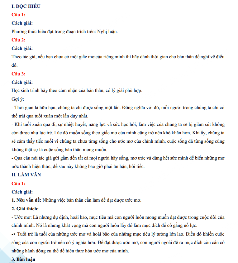 Đáp án đề thi tuyển sinh lớp 10 môn Văn Lạng Sơn 2023