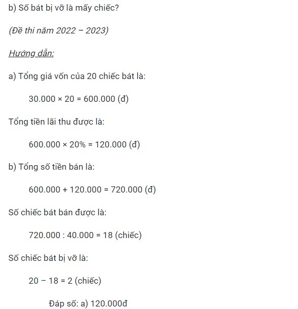 Đề thi vào lớp 6 môn Toán trường THCS Thanh Xuân 2023 có đáp án