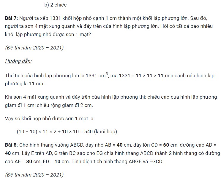 Đề thi vào lớp 6 môn Toán trường THCS Thanh Xuân 2023 có đáp án