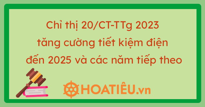 Chỉ thị số 20/CT-TTg của Thủ tướng Chính phủ về tăng cường tiết kiệm điện