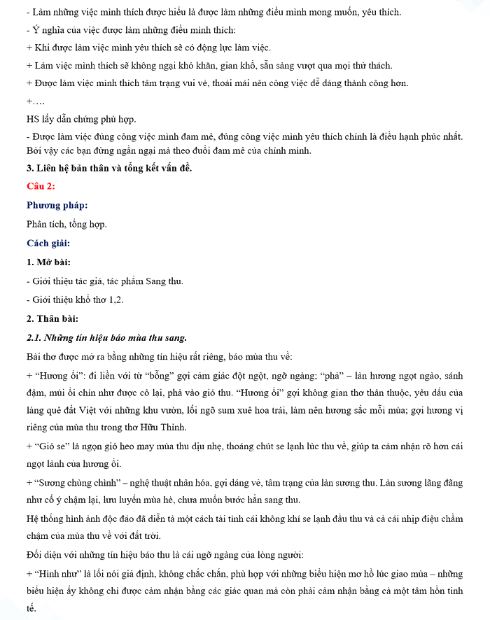 Đáp án đề thi vào 10 môn Văn Thanh Hóa 2023