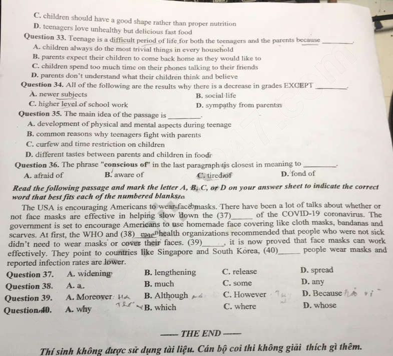 Đề thi tuyển sinh lớp 10 môn Anh Đắk Lắk 2023