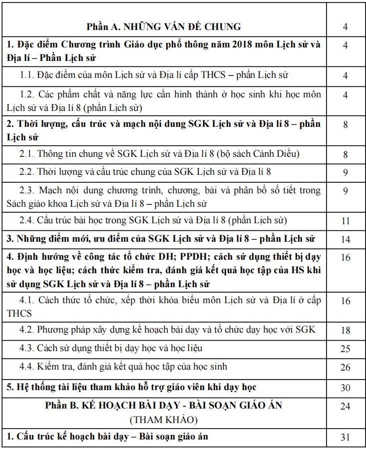 Tập huấn sử dụng SGK lớp 8 môn Lịch sử