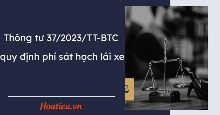 Thông tư số 37/2023/TT-BTC