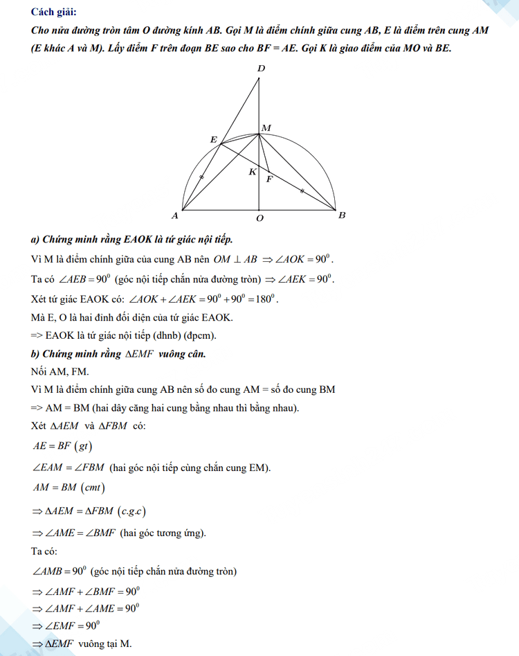 Đáp án đề thi tuyển sinh lớp 10 môn Toán Đắk Lắk 2023