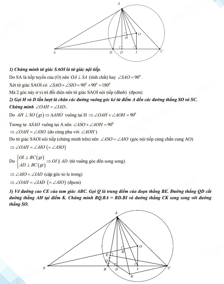 Đáp án đề thi vào lớp 10 Hà Nội môn Toán 2023