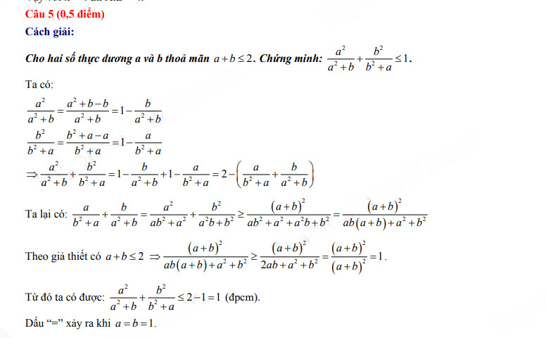 Đáp án đề thi vào lớp 10 Hà Nội môn Toán 2023