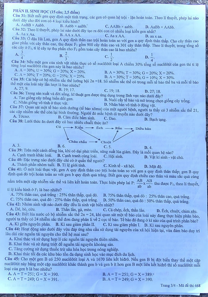 Đề thi vào lớp 10 môn Tổ hợp tỉnh Vĩnh Phúc 2023