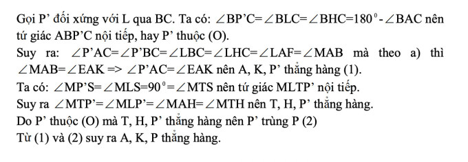 Đáp án Toán chuyên Hà Nội 2023