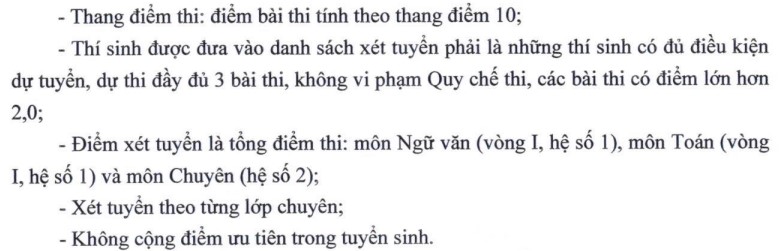 Cách tính điểm chuyên Sư phạm 2023