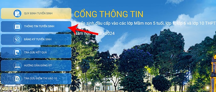Cách tra cứu thông tin phân tuyến học sinh đầu cấp