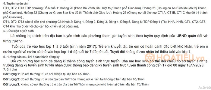 Cách tra cứu thông tin phân tuyến học sinh đầu cấp