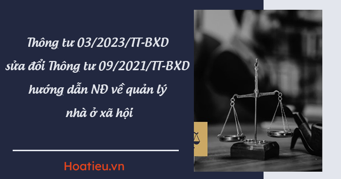 Thông tư 03/2023/TT-BXD 