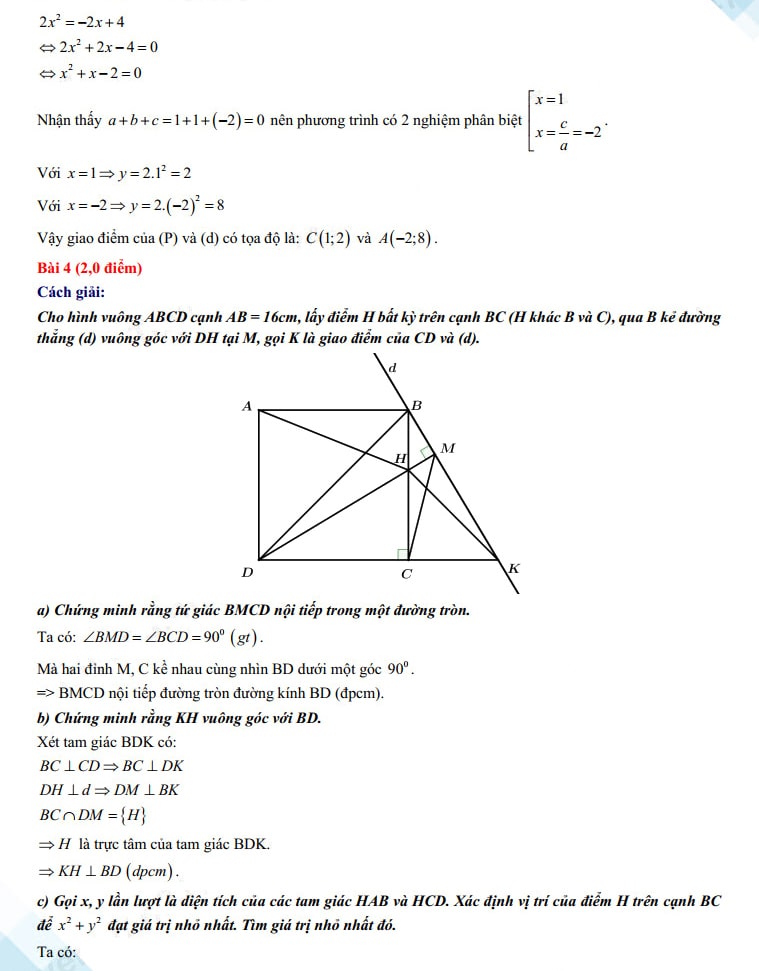 Đáp án đề thi vào 10 môn Toán Kiên Giang 2023