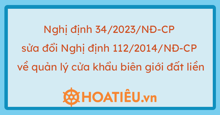 Nghị định 34/2023/NĐ-CP