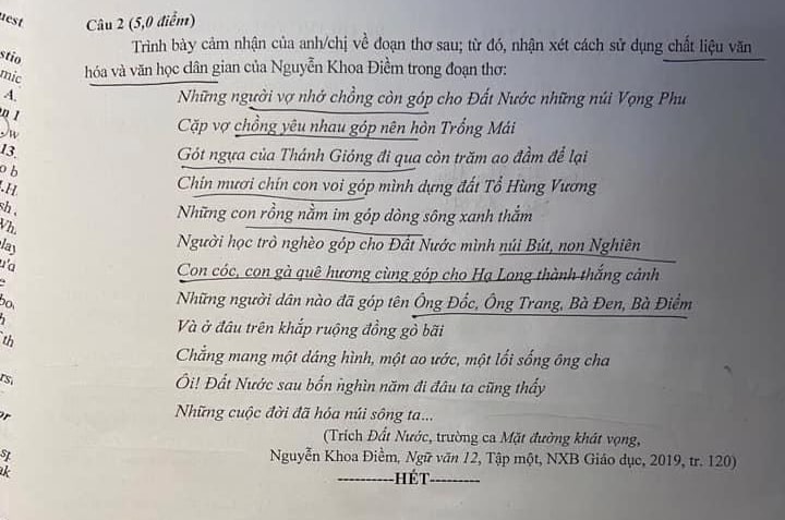 Đề thi thử văn sở Nam Định 2023 lần 2