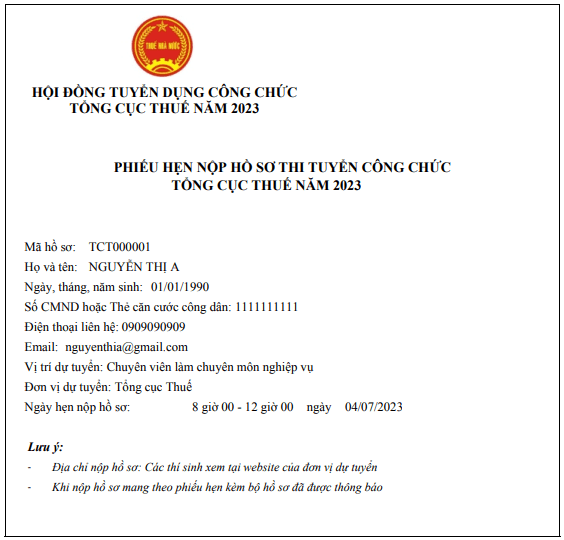 Hướng dẫn đăng ký thi công chức thuế 2023