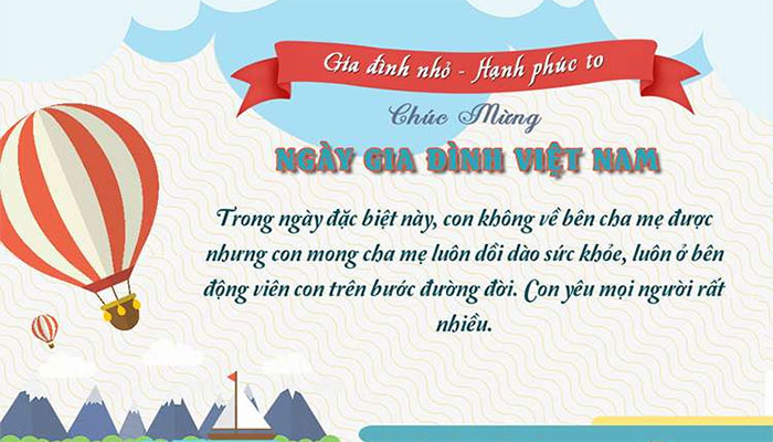 Tải Thiệp chúc mừng ngày Gia đình Việt Nam