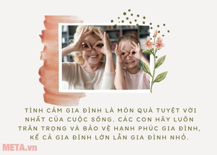 Thiệp chúc mừng ngày Gia đình Việt Nam đẹp cho con