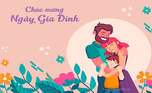 Tải Thiệp chúc mừng ngày Gia đình Việt Nam đẹp