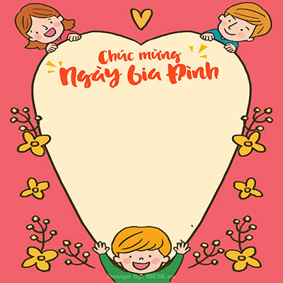 Thiệp Ngày Gia đình Việt Nam 28/6 dễ thương