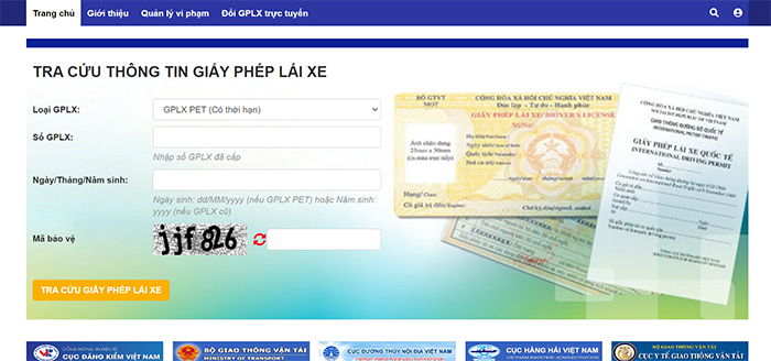 Tra cứu giấy phép lái xe